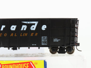HO Roundhouse 7845 D&RGW Rio Grande Thrall Coal Liner Gondola #56996 - Upgraded