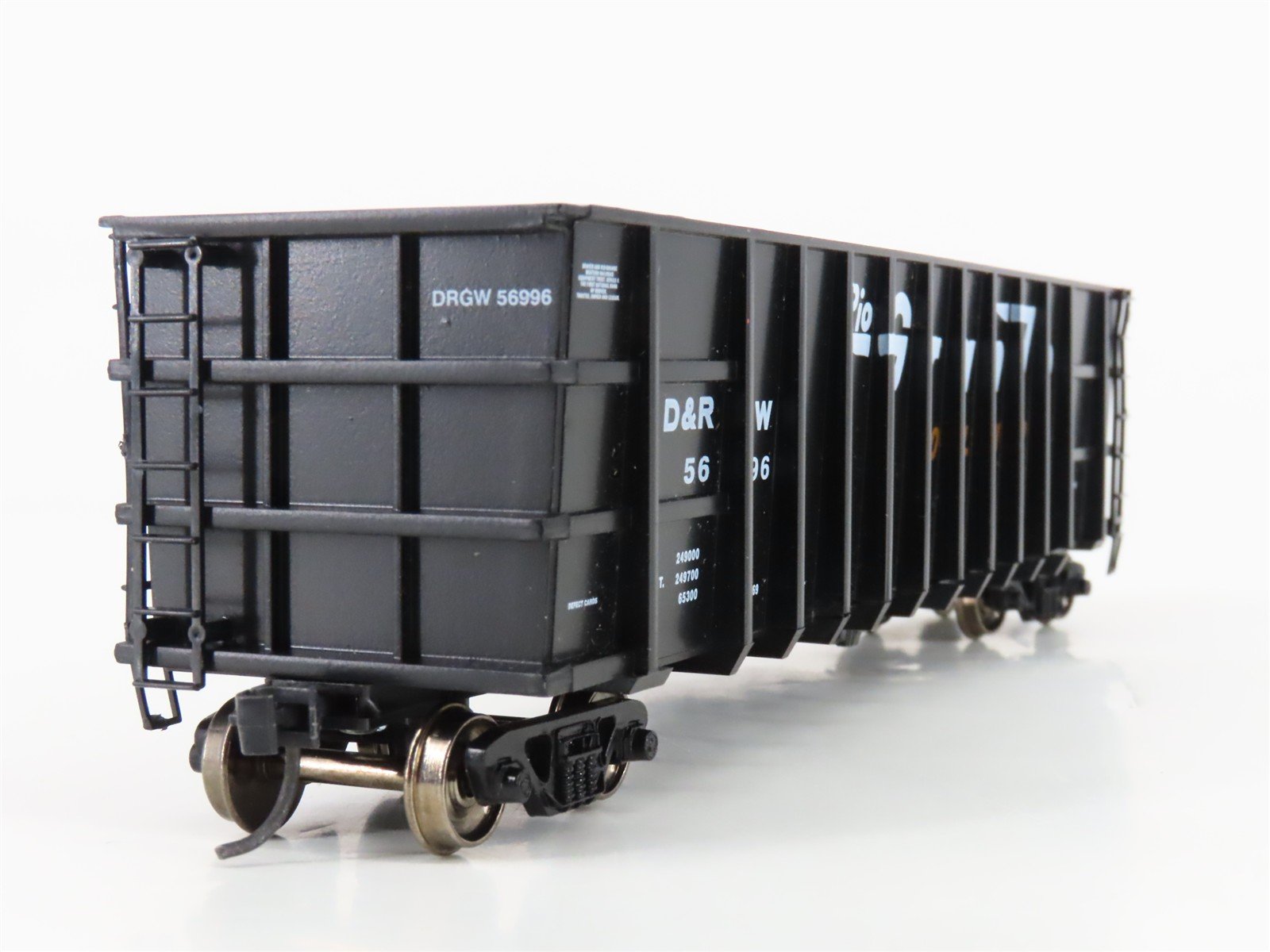 HO Roundhouse 7845 D&RGW Rio Grande Thrall Coal Liner Gondola #56996 - Upgraded