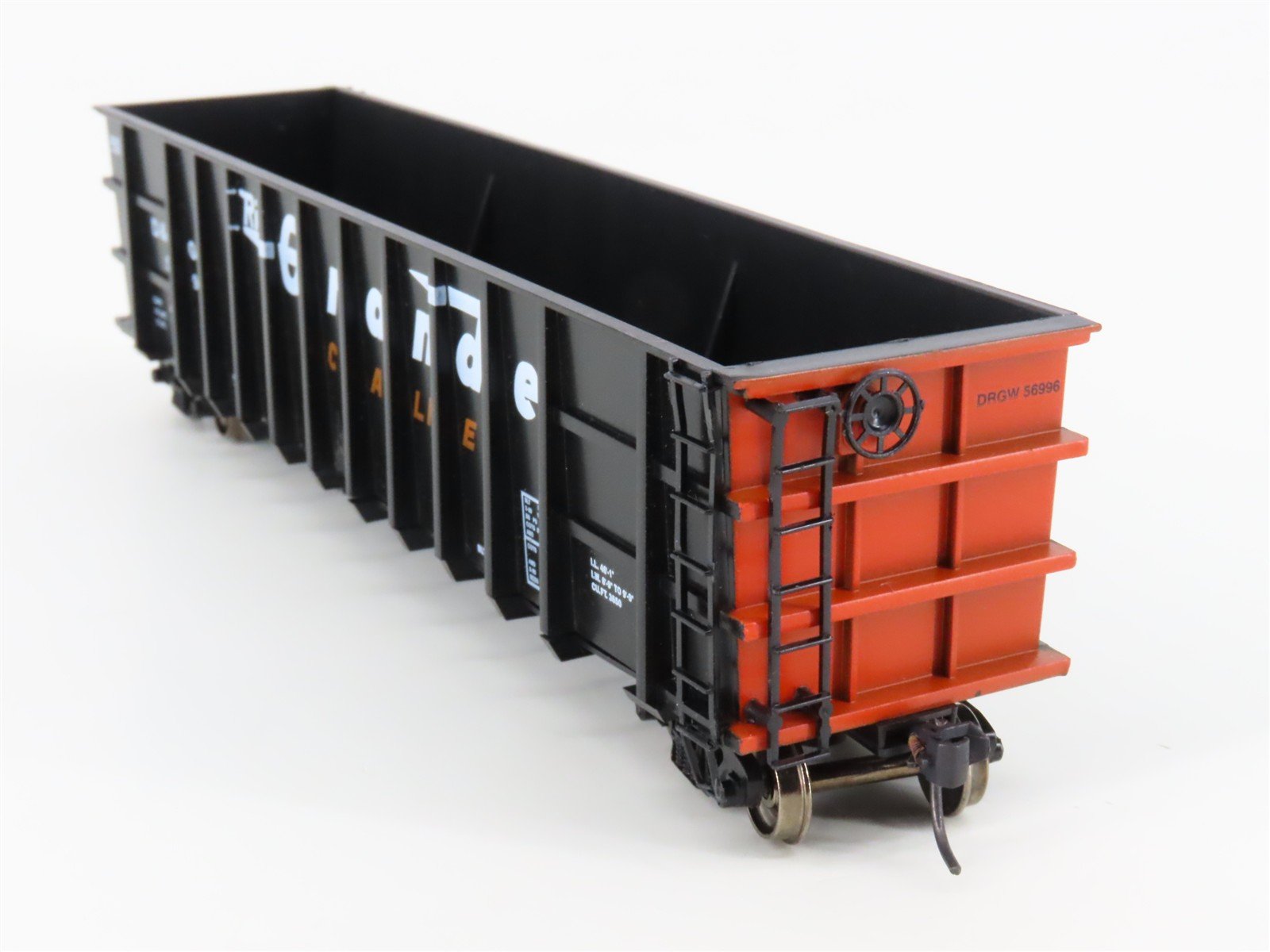 HO Roundhouse 7845 D&RGW Rio Grande Thrall Coal Liner Gondola #56996 - Upgraded
