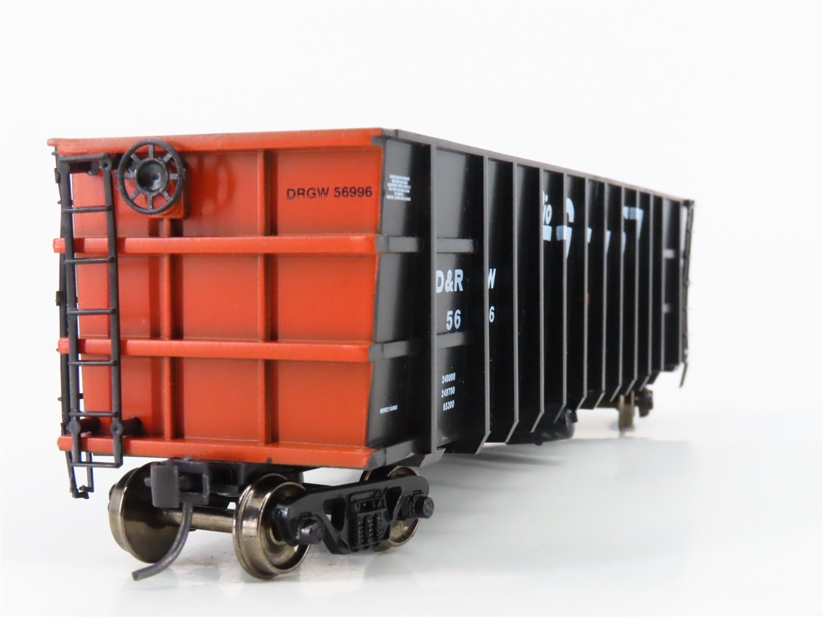 HO Roundhouse 7845 D&RGW Rio Grande Thrall Coal Liner Gondola #56996 - Upgraded
