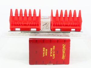 HO Scale Ertl 4063 Six-Row Cornheads Flat Car Load