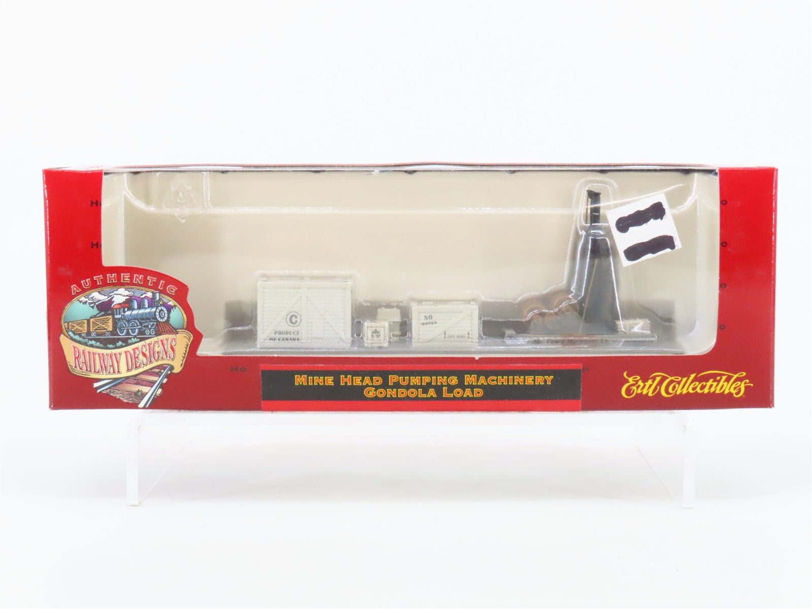 HO Scale Ertl 4159 Mine Head Pumping Machinery Gondola Load - Sealed