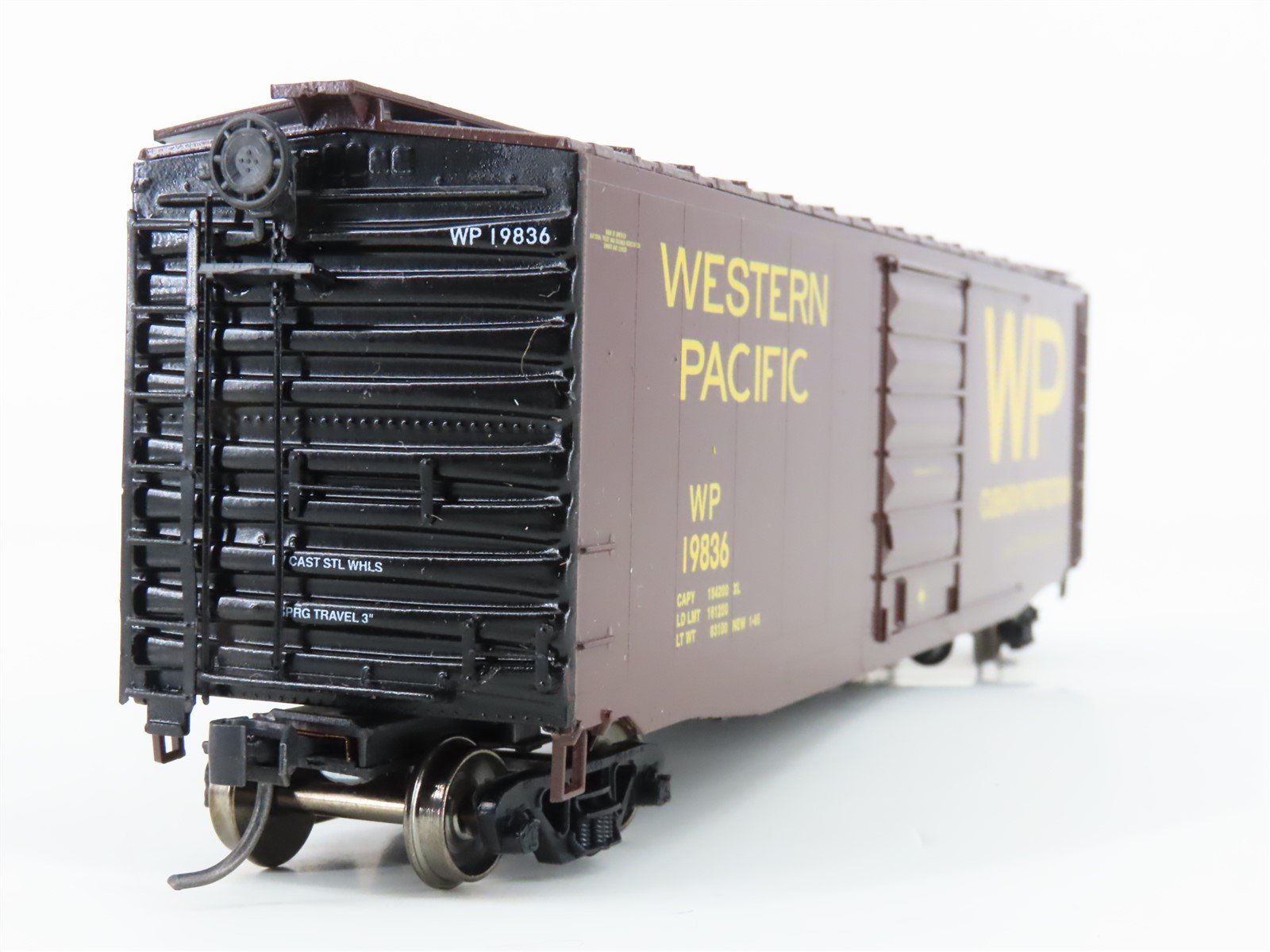 HO Scale LBF 51701 WP Western Pacific Railroad 50' Single Door Box Car #19836