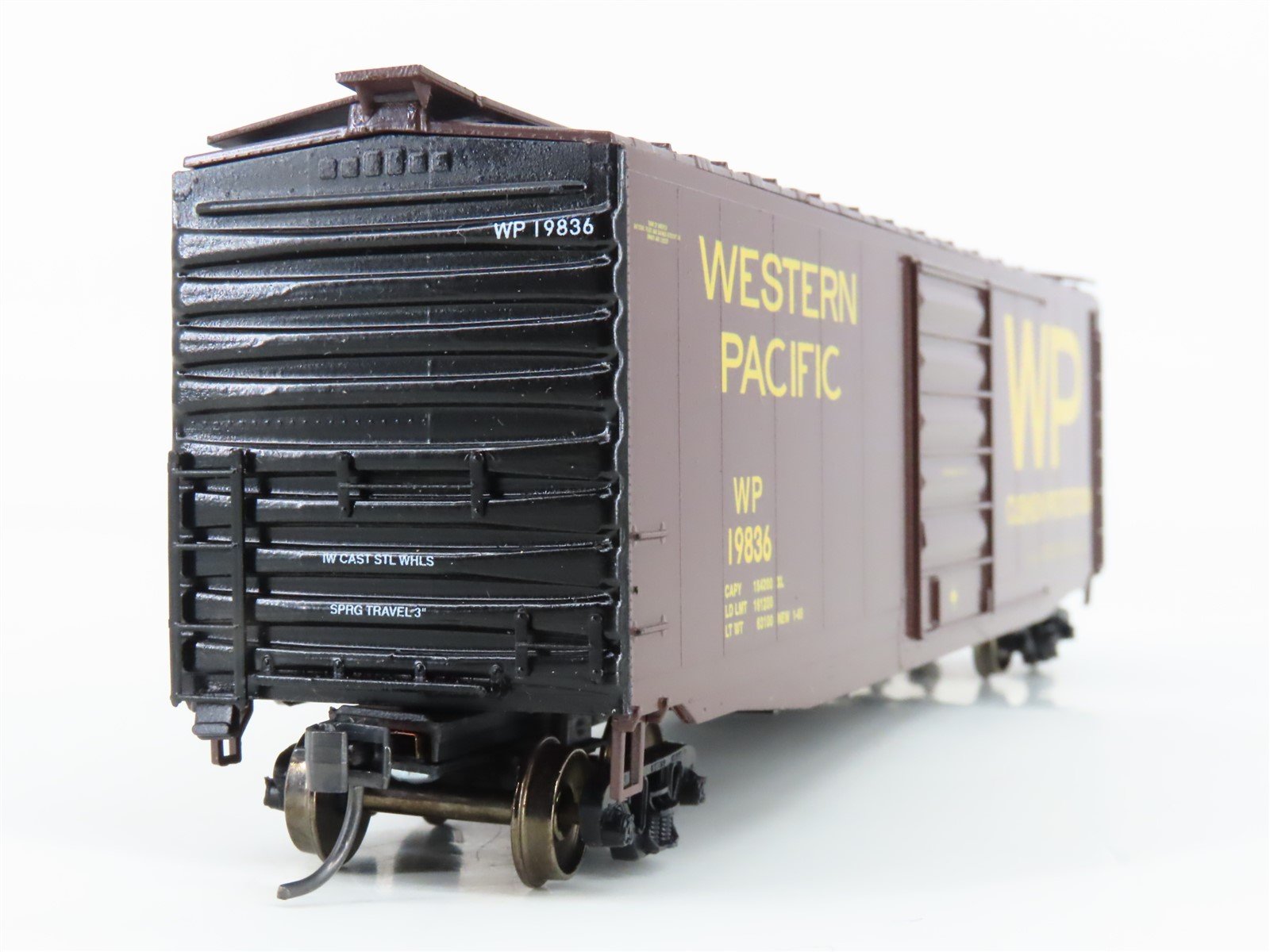 HO Scale LBF 51701 WP Western Pacific Railroad 50' Single Door Box Car #19836