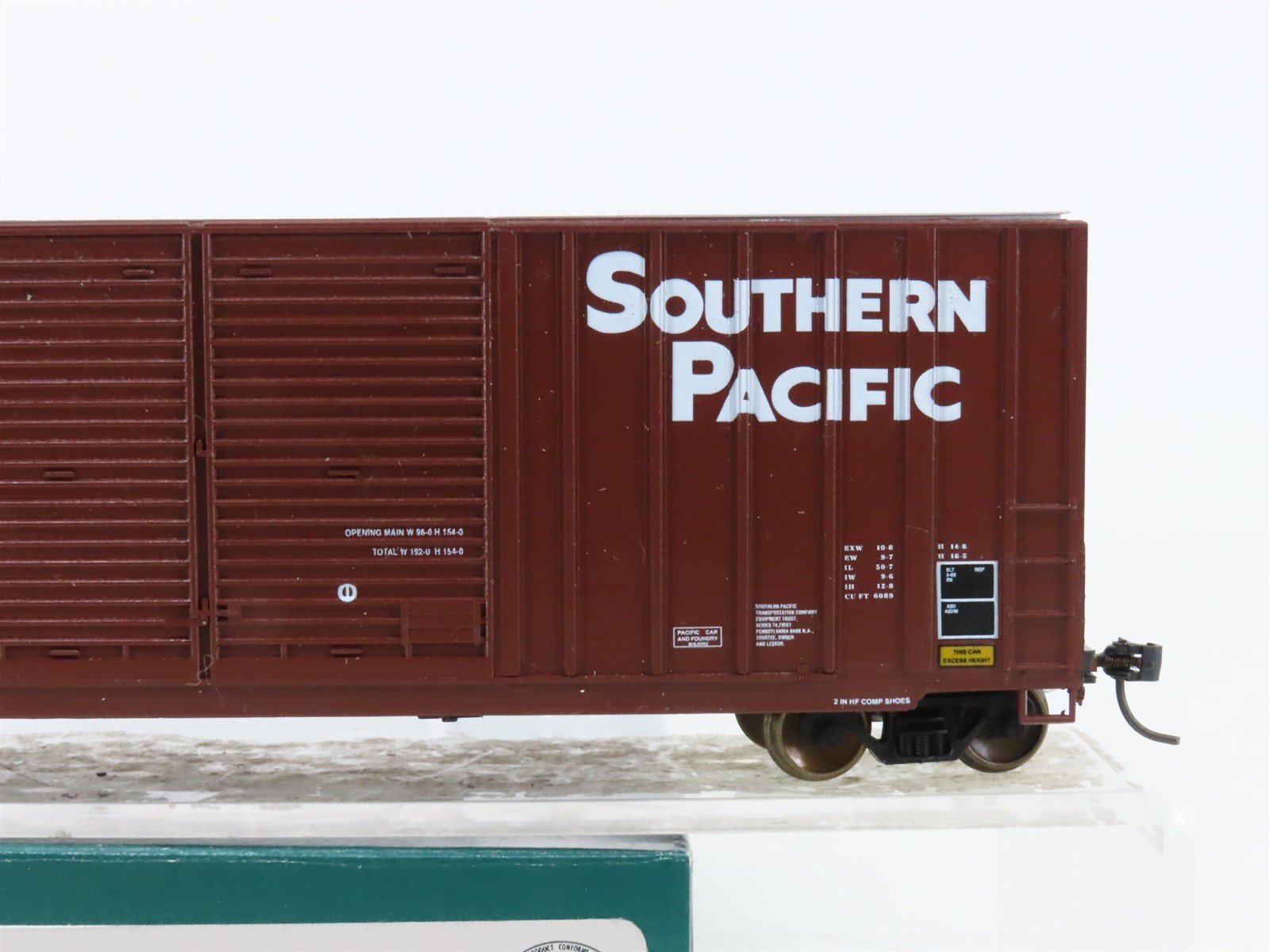 HO Scale LBF 1337 SP Southern Pacific Railroad 50' Hi Cube Box Car #228617