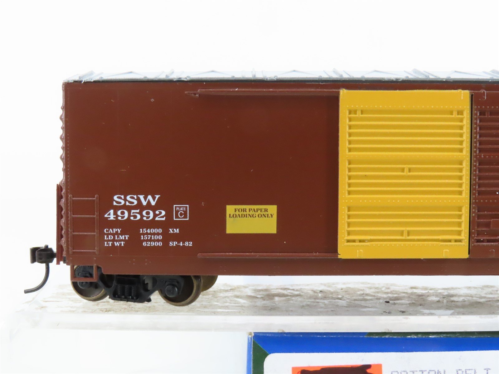 HO Scale LBF 2203 SSW Cotton Belt Railroad 50' Double Door Box Car #49592