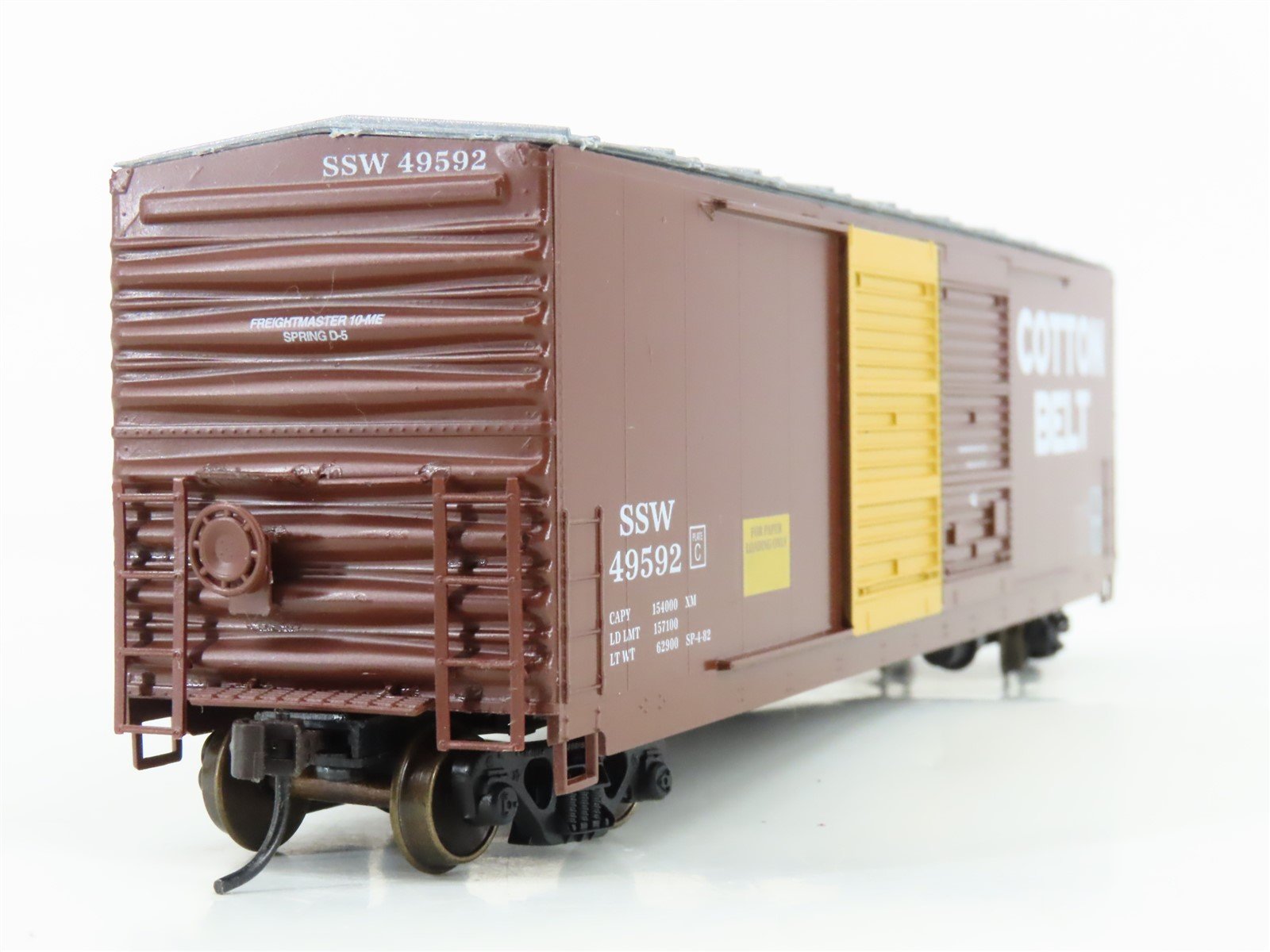 HO Scale LBF 2203 SSW Cotton Belt Railroad 50' Double Door Box Car #49592