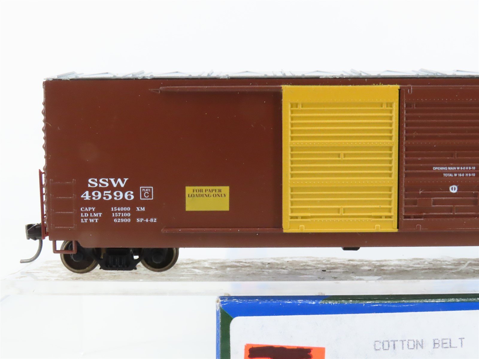HO Scale LBF 2203 SSW Cotton Belt Route 50' Double Door Box Car #49596