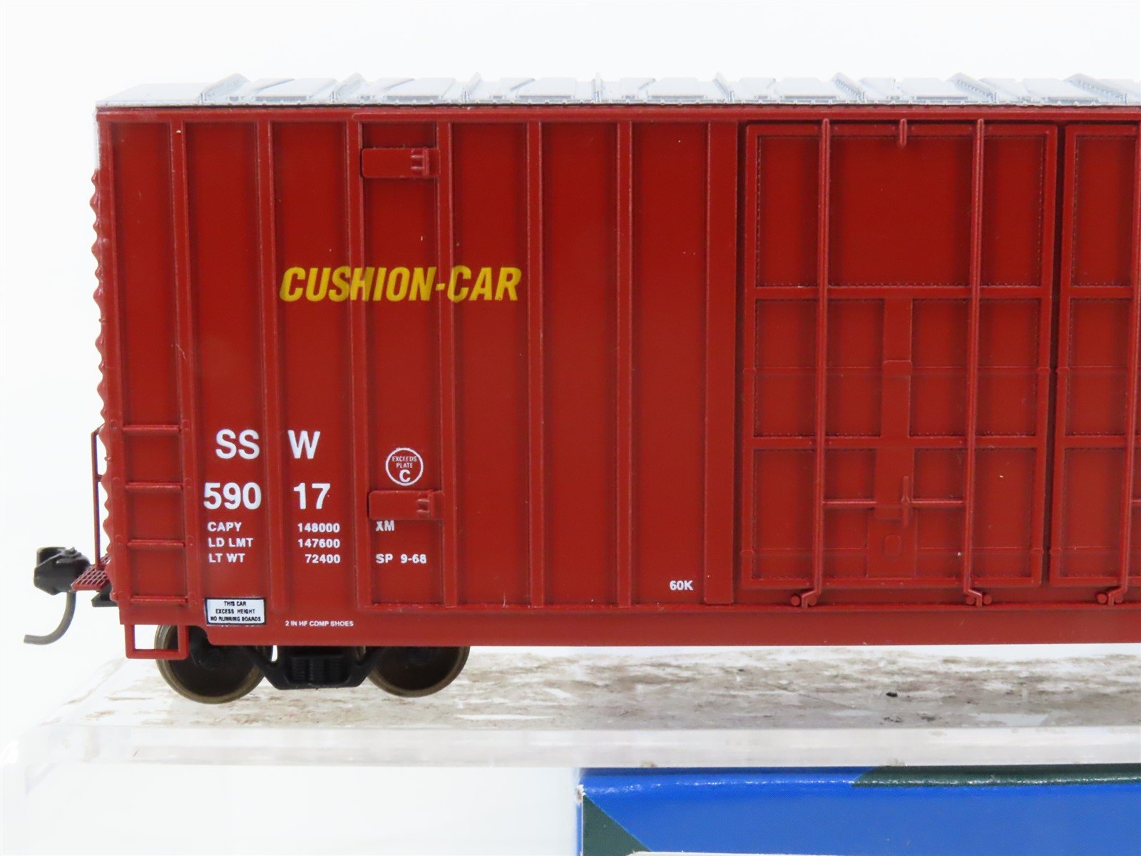 HO Scale LBF 1393 SSW Cotton Belt Route 50' Hi Cube Box Car #59017