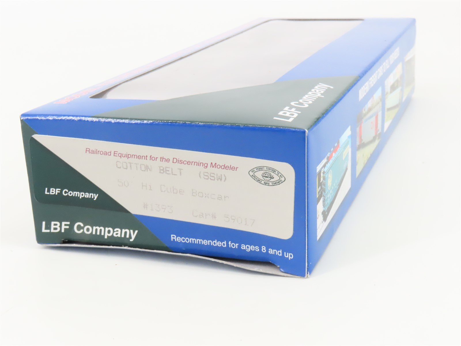 HO Scale LBF 1393 SSW Cotton Belt Route 50' Hi Cube Box Car #59017