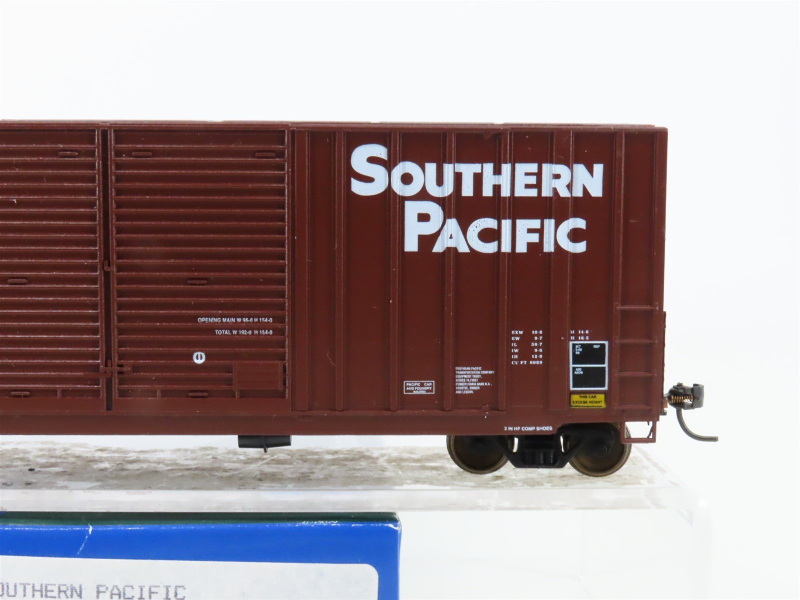 HO Scale LBF 1337 SP Southern Pacific Railroad 50' Hi Cube Box Car #228620