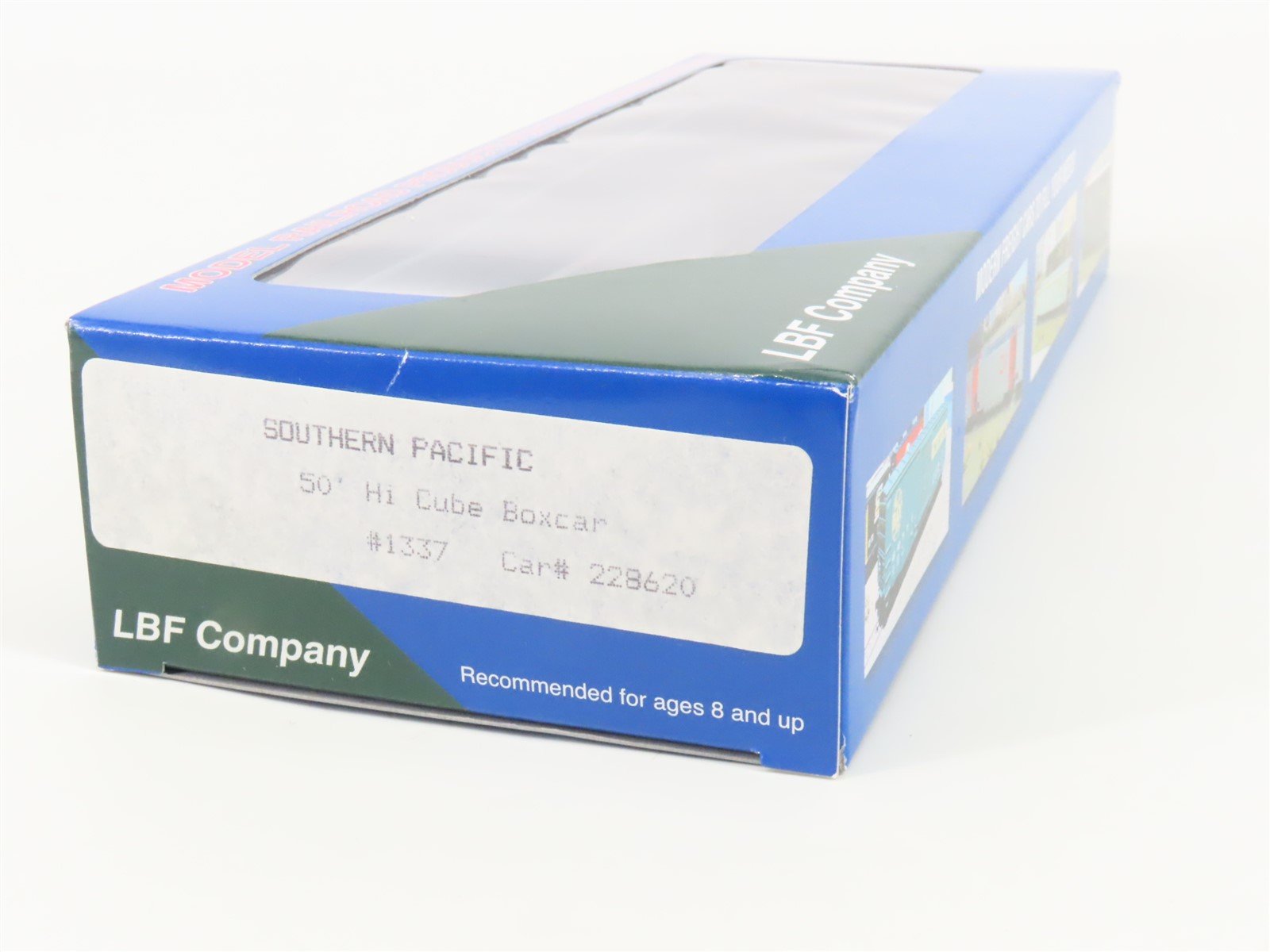 HO Scale LBF 1337 SP Southern Pacific Railroad 50' Hi Cube Box Car #228620