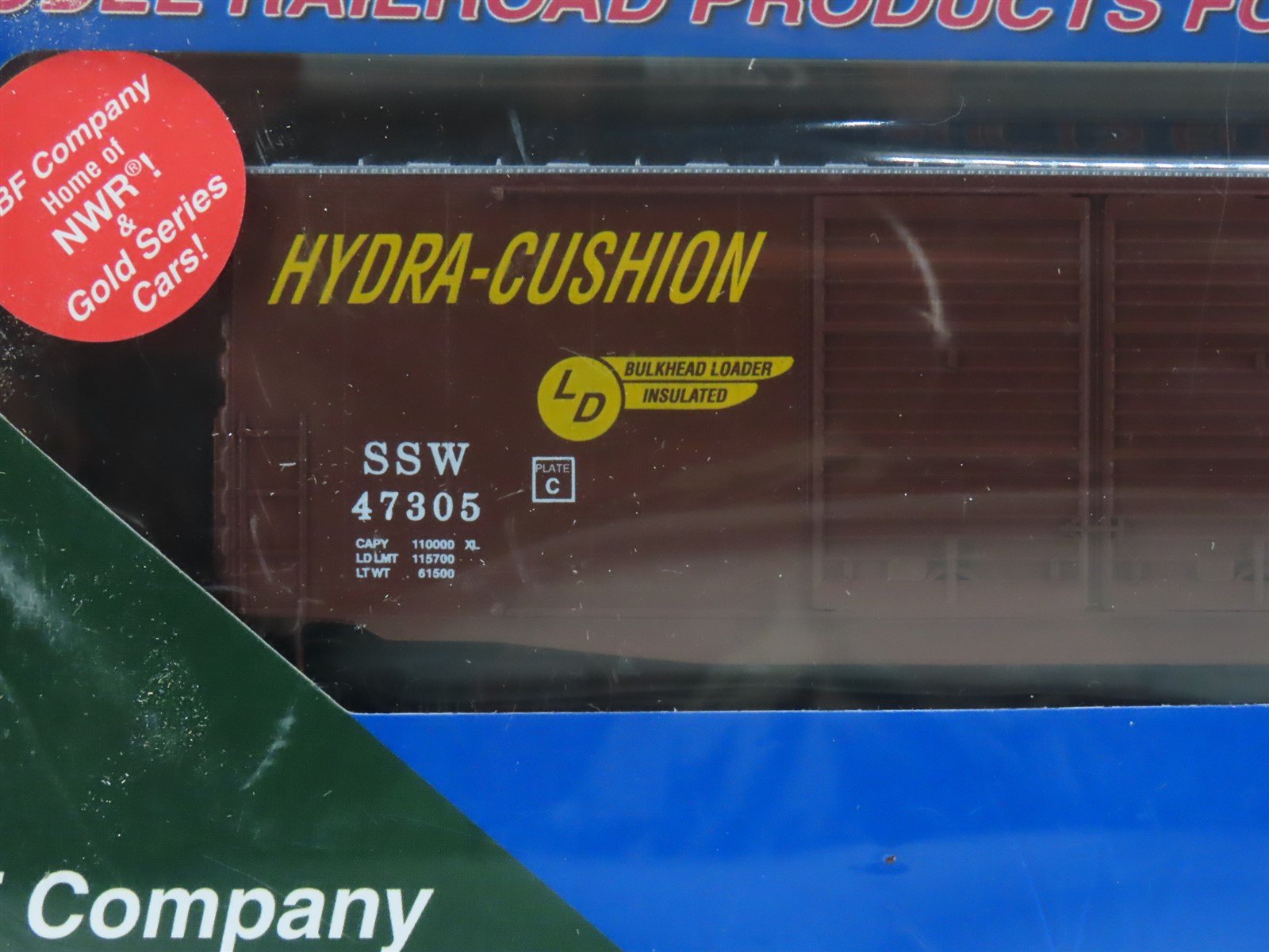 HO Scale LBF 1138-9 SSW Cotton Belt 50' Double Door Box Car #47305 - Sealed
