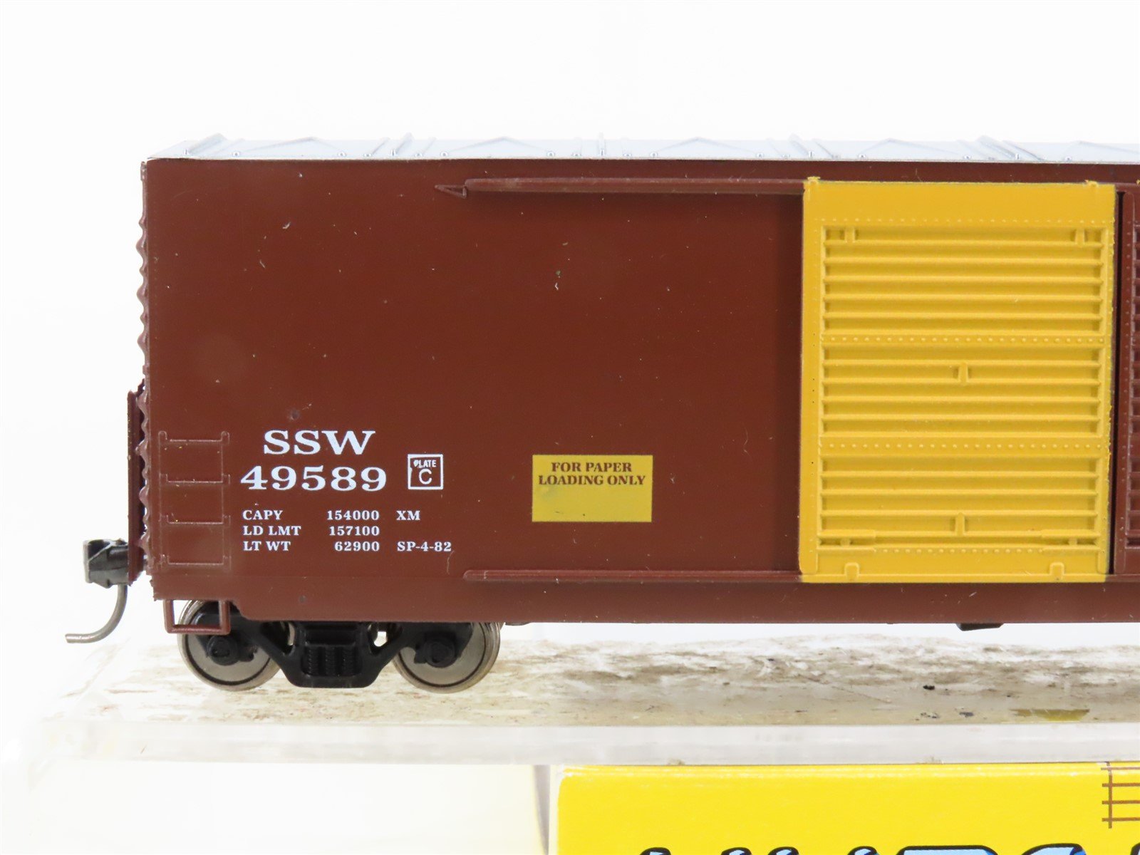 HO Scale Hubert's HMR22031 SSW Cotton Belt 50' Double Door Box Car #49589