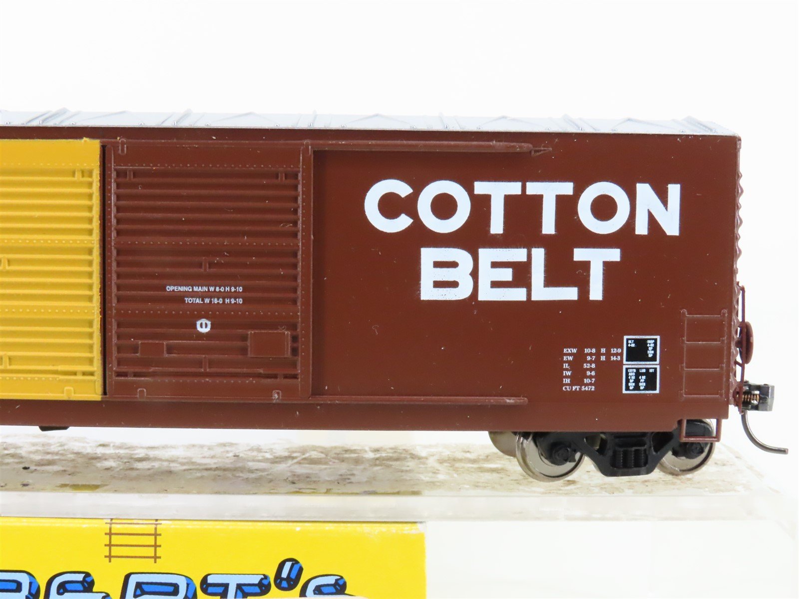 HO Scale Hubert's HMR22031 SSW Cotton Belt 50' Double Door Box Car #49589