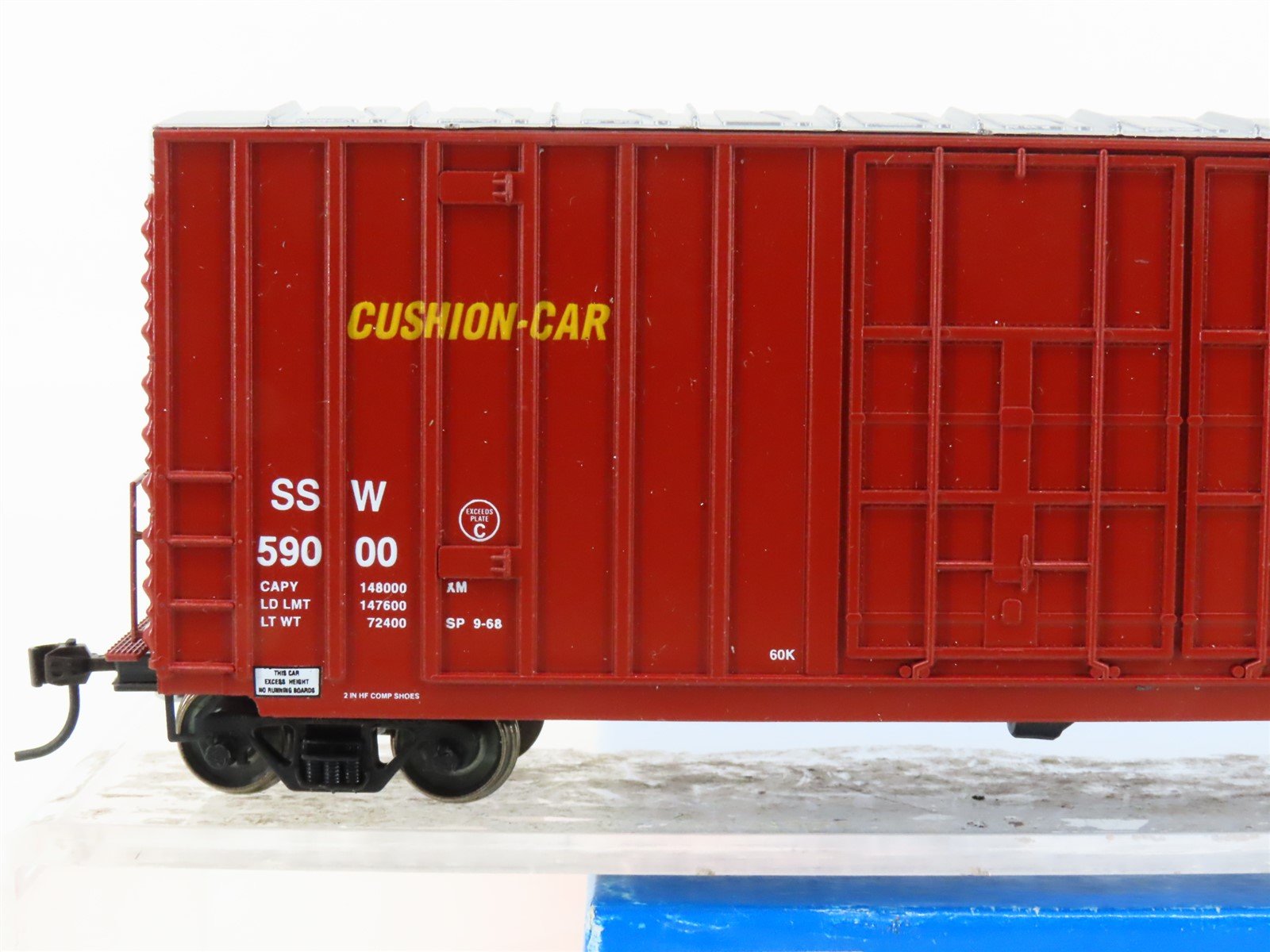 HO Scale E&C Shops 1507-1 SSW Cotton Belt Route 50' Hi Cube Box Car #59000