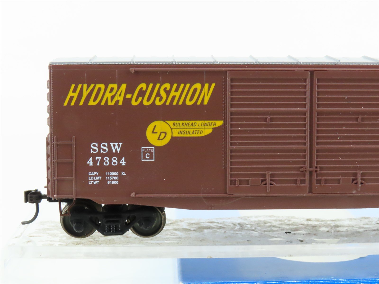 HO Scale E&C Shops 0308-2 SSW Cotton Belt Route 50' Double Door Box Car #47384