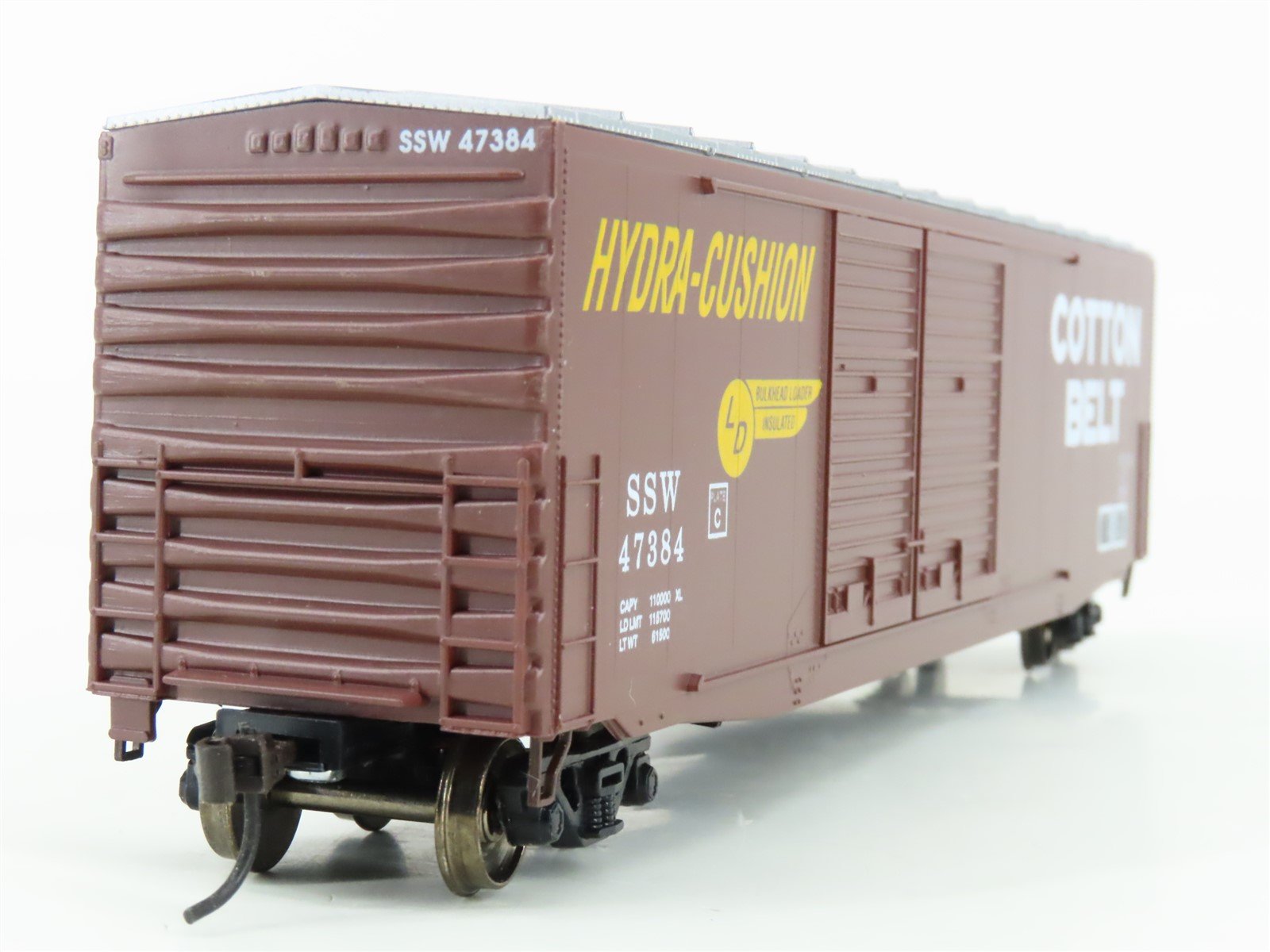 HO Scale E&C Shops 0308-2 SSW Cotton Belt Route 50' Double Door Box Car #47384