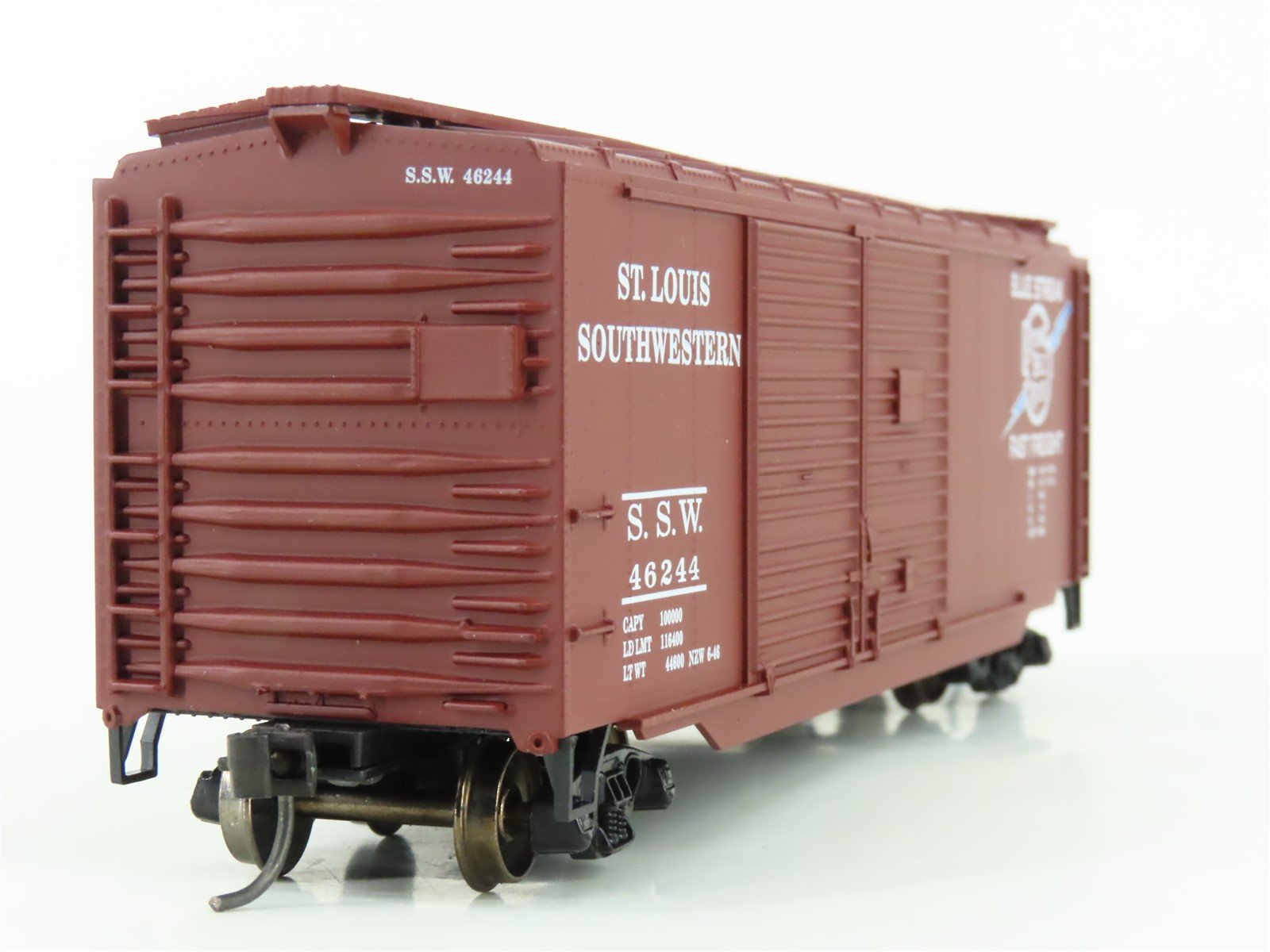 HO Scale Roundhouse 20607 SSW Cotton Belt Route 40' Double Door Box Car #46244