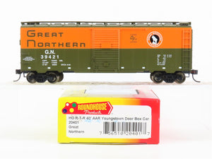 HO Scale Roundhouse 20401 GN Great Northern 40' Single Door Box Car #39421