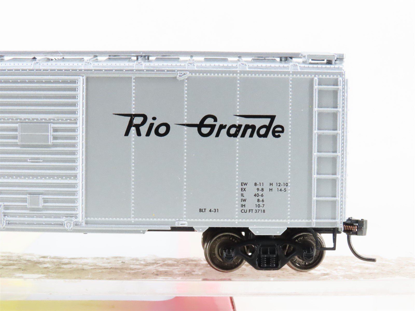 HO Scale Roundhouse 20416 D&RGW Rio Grande Cookie Box 40' Box Car #60052