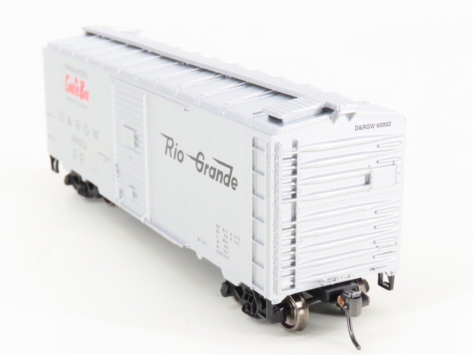 HO Scale Roundhouse 20416 D&RGW Rio Grande Cookie Box 40' Box Car #60052