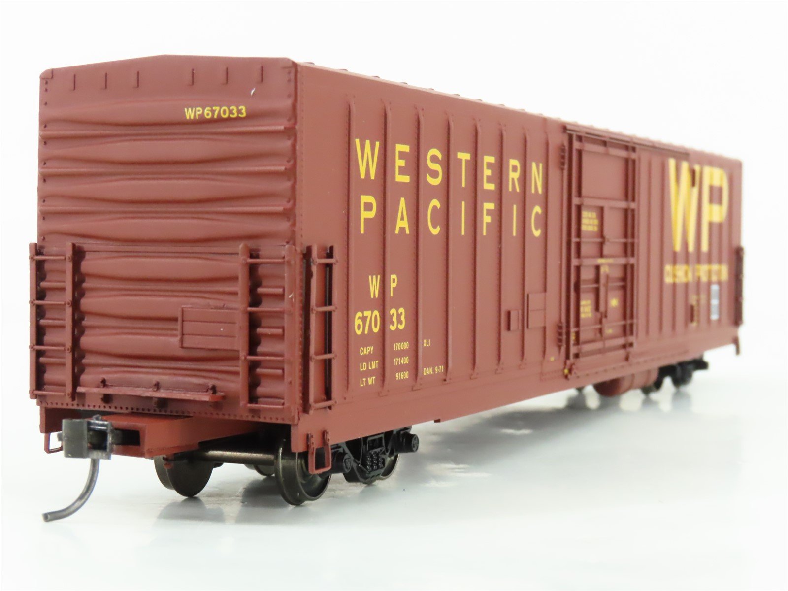 HO Scale Eel River Models ERM-1413B WP Western Pacific Railroad Box Car #67033