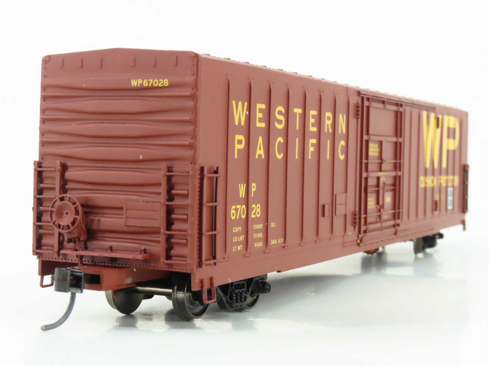 HO Scale Eel River Models ERM-1412B WP Western Pacific Railroad Box Car #67028