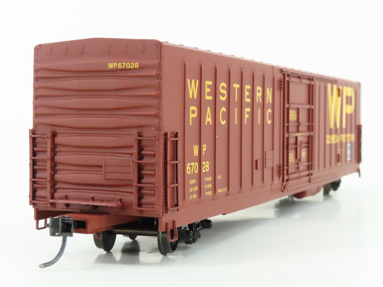 HO Scale Eel River Models ERM-1412B WP Western Pacific Railroad Box Car #67028