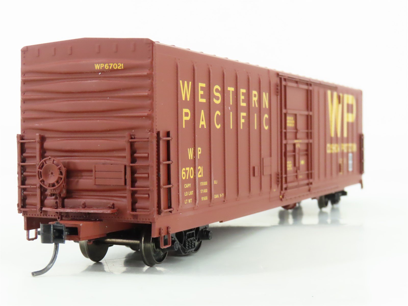 HO Scale Eel River Models ERM-1410B WP Western Pacific Railroad Box Car #67021