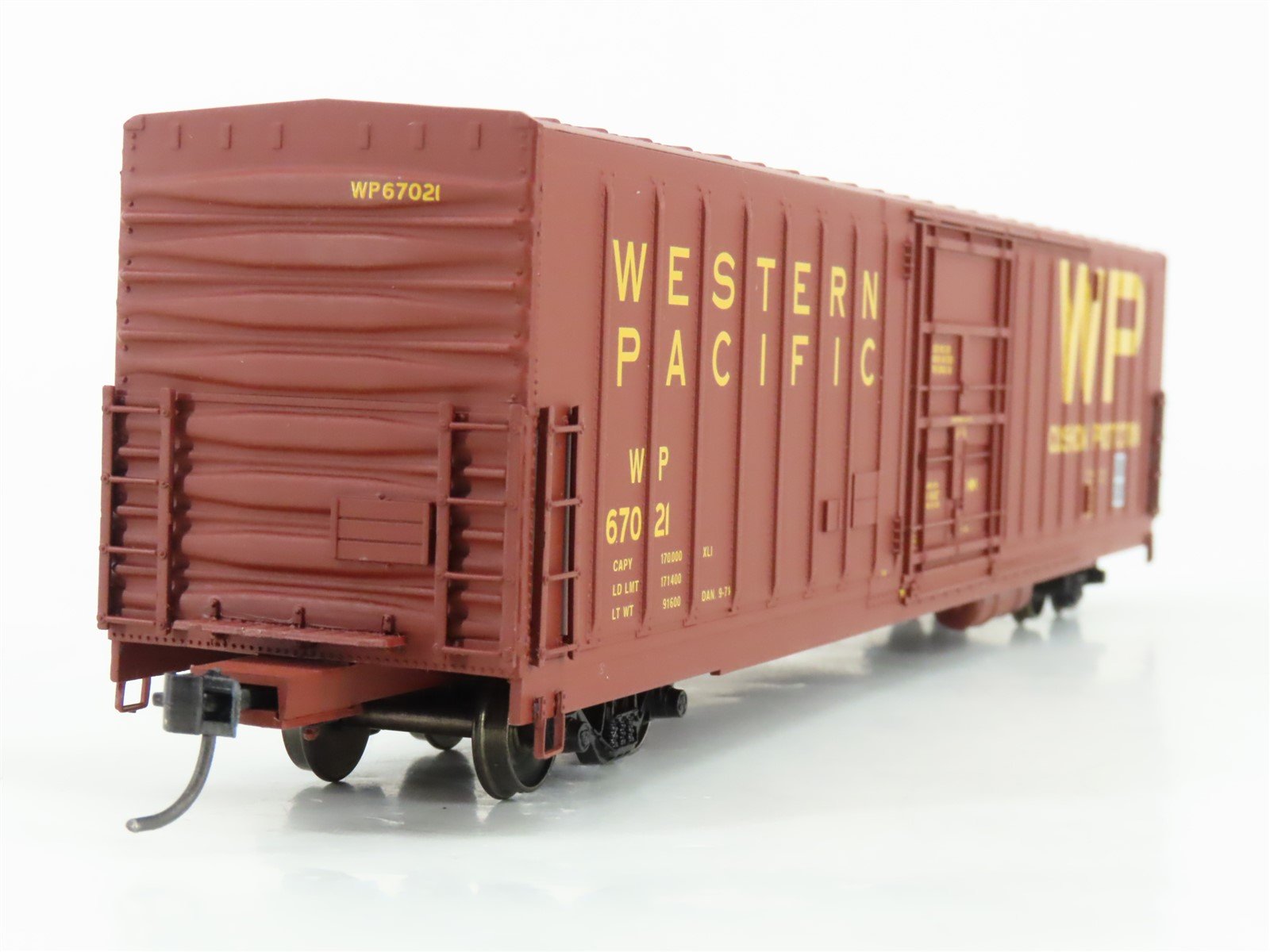 HO Scale Eel River Models ERM-1410B WP Western Pacific Railroad Box Car #67021