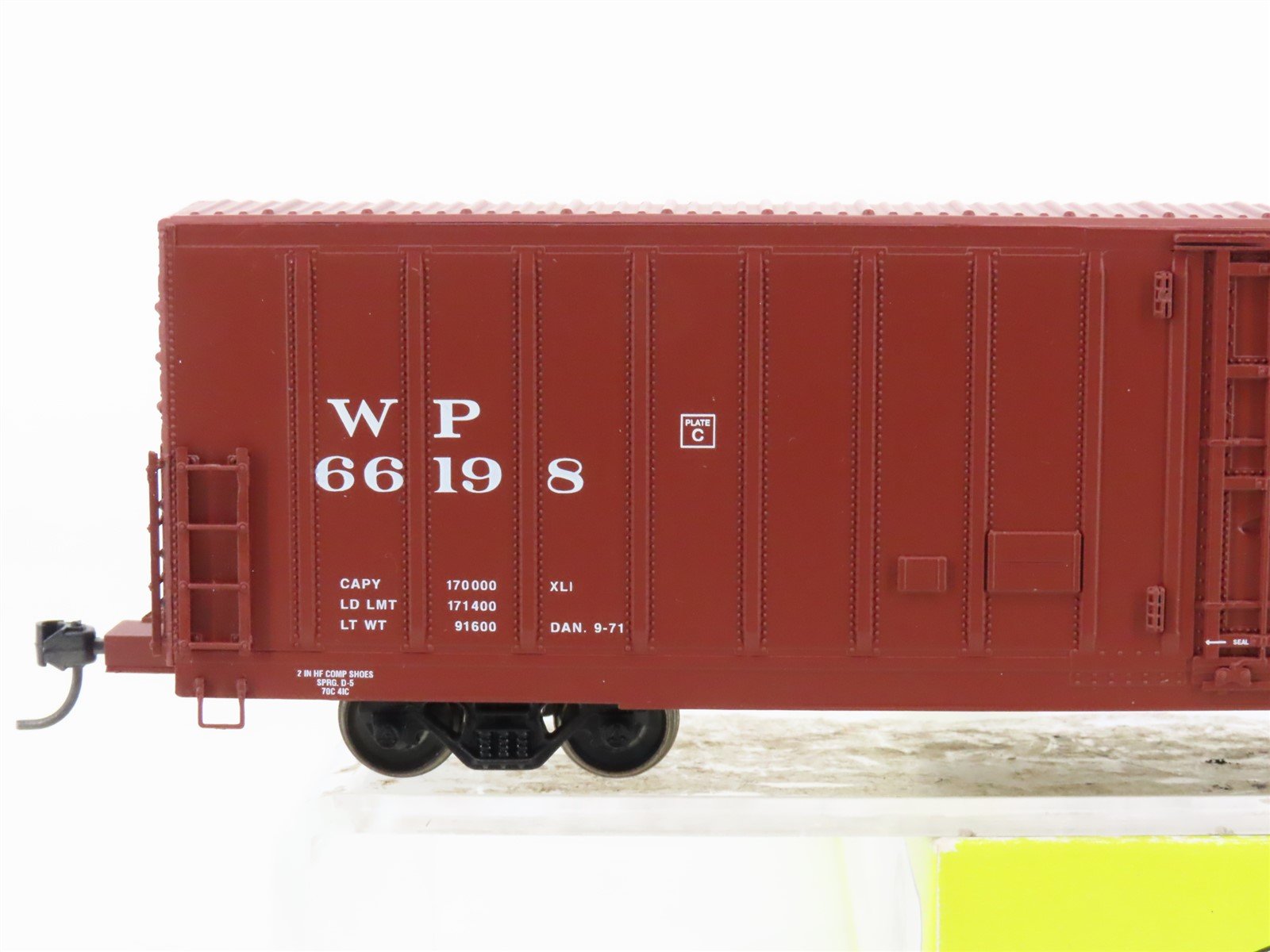 HO Scale Eel River Models ERM-1455B WP Western Pacific Feather Box Car #66198