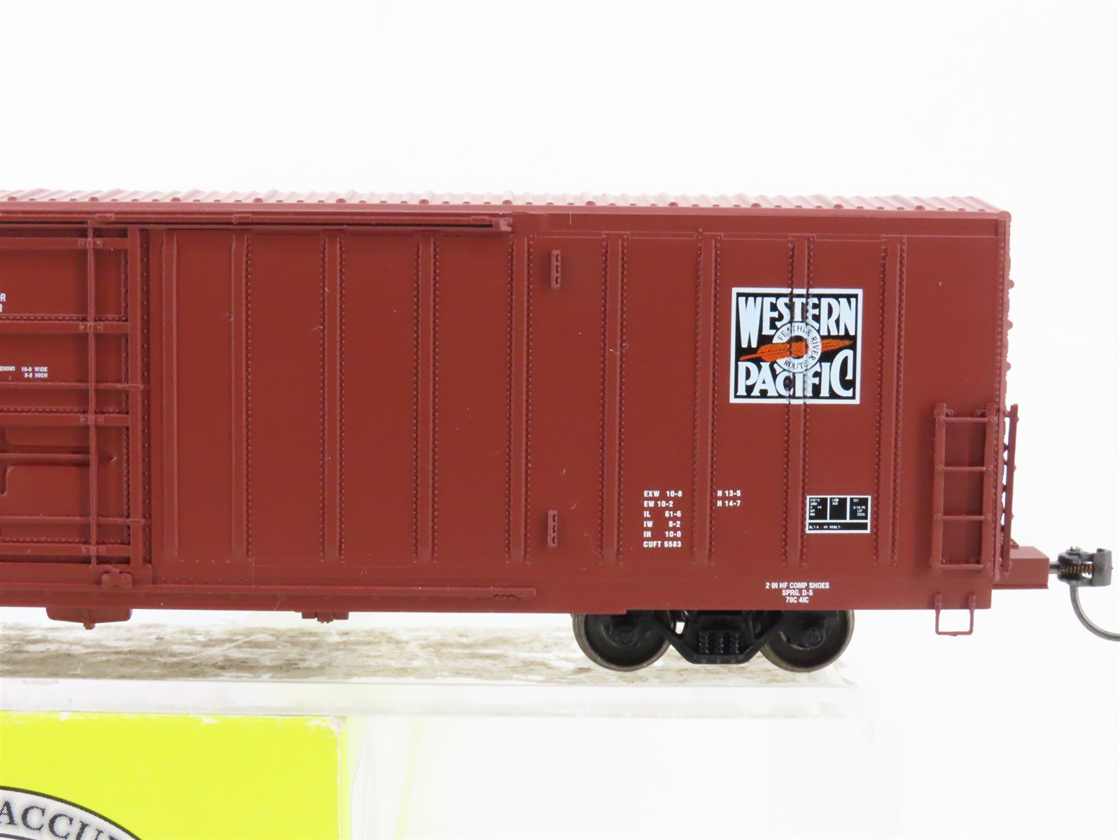 HO Scale Eel River Models ERM-1455B WP Western Pacific Feather Box Car #66198