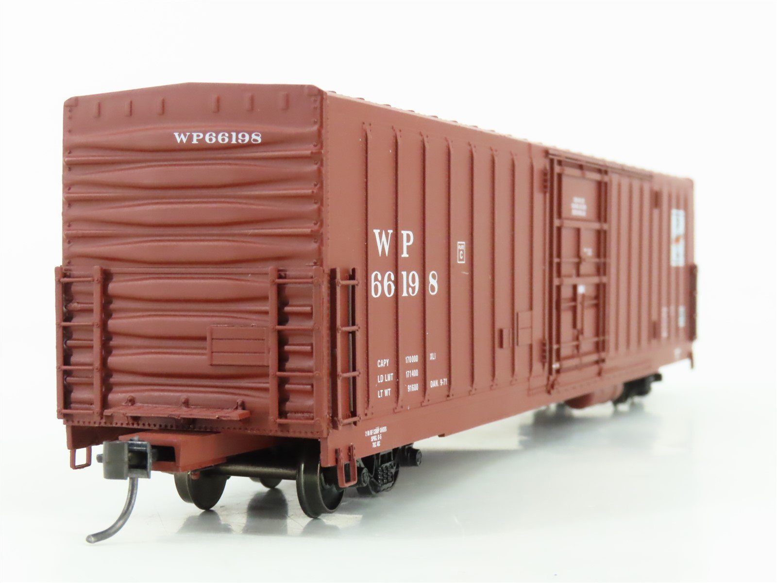 HO Scale Eel River Models ERM-1455B WP Western Pacific Feather Box Car #66198