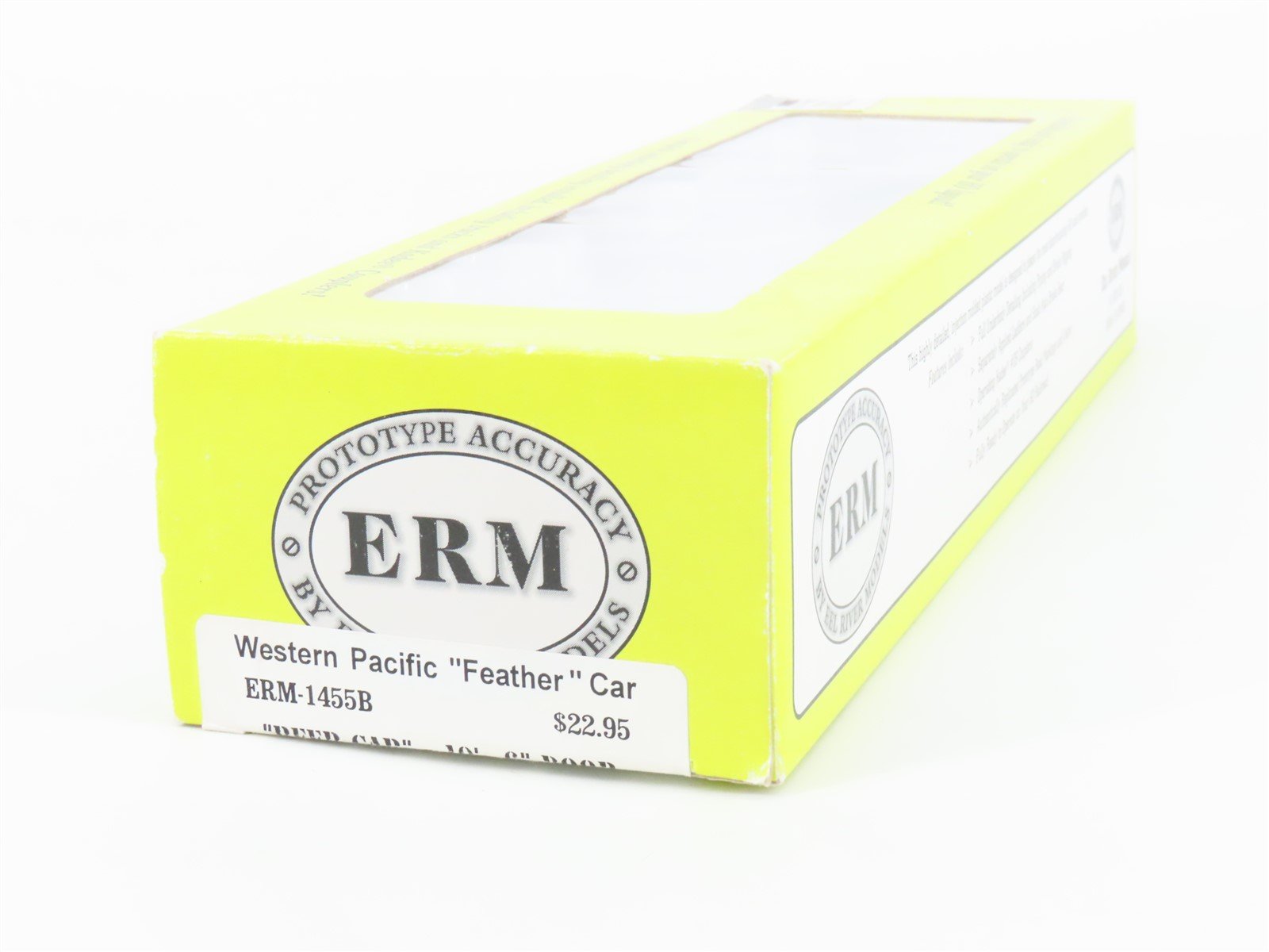 HO Scale Eel River Models ERM-1455B WP Western Pacific Feather Box Car #66198
