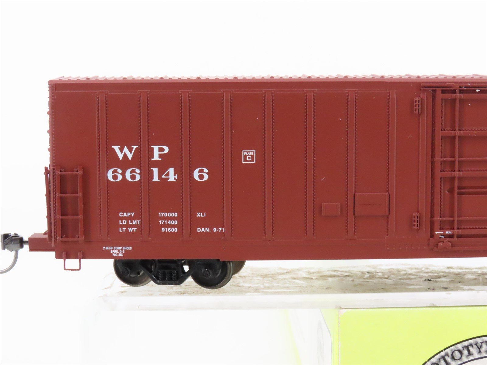 HO Scale Eel River Models ERM-1450B WP Western Pacific Feather Box Car #66146