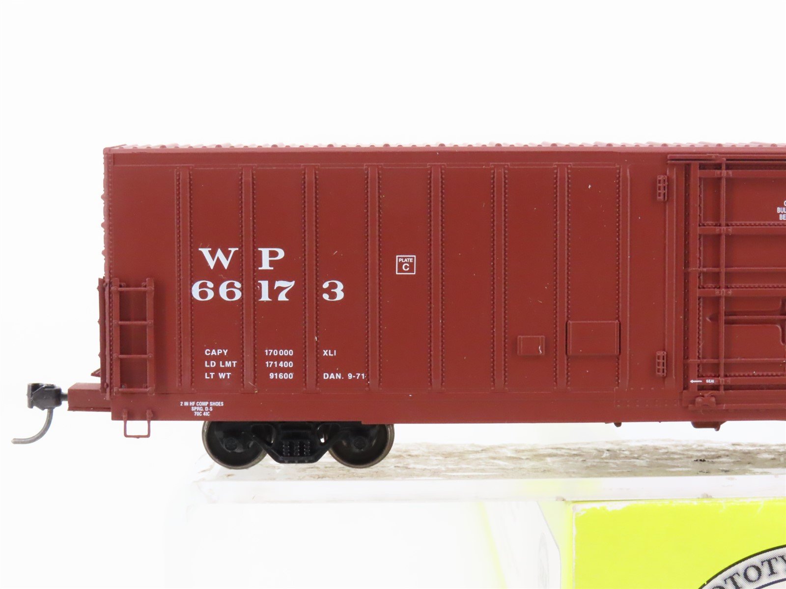 HO Scale Eel River Models ERM-1452B WP Western Pacific Feather Box Car #66173