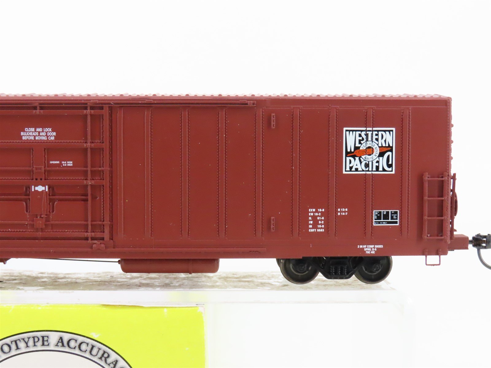 HO Scale Eel River Models ERM-1452B WP Western Pacific Feather Box Car #66173