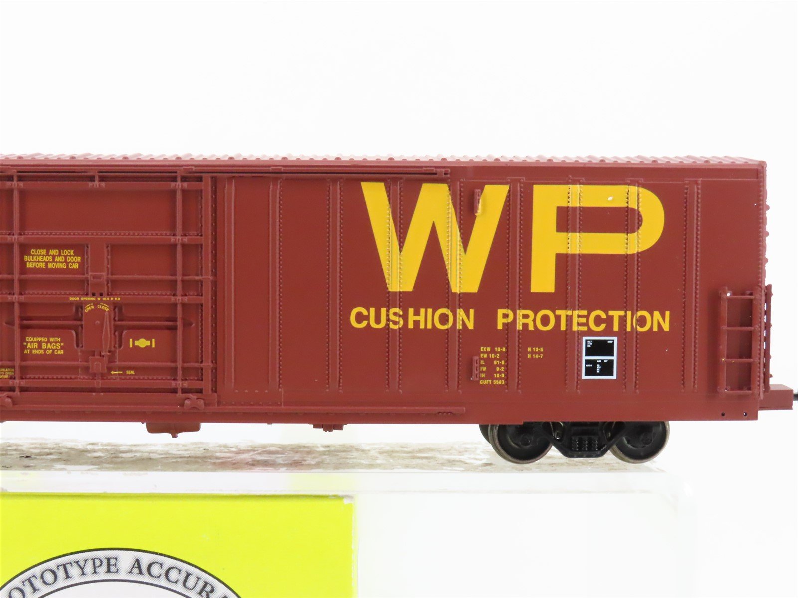 HO Scale Eel River Models ERM-1415B WP Western Pacific Railroad Box Car #67037