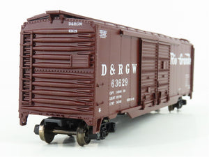 HO Athearn Rail Runner 292-1 D&RGW Rio Grande 50' Double Door Box Car #63629