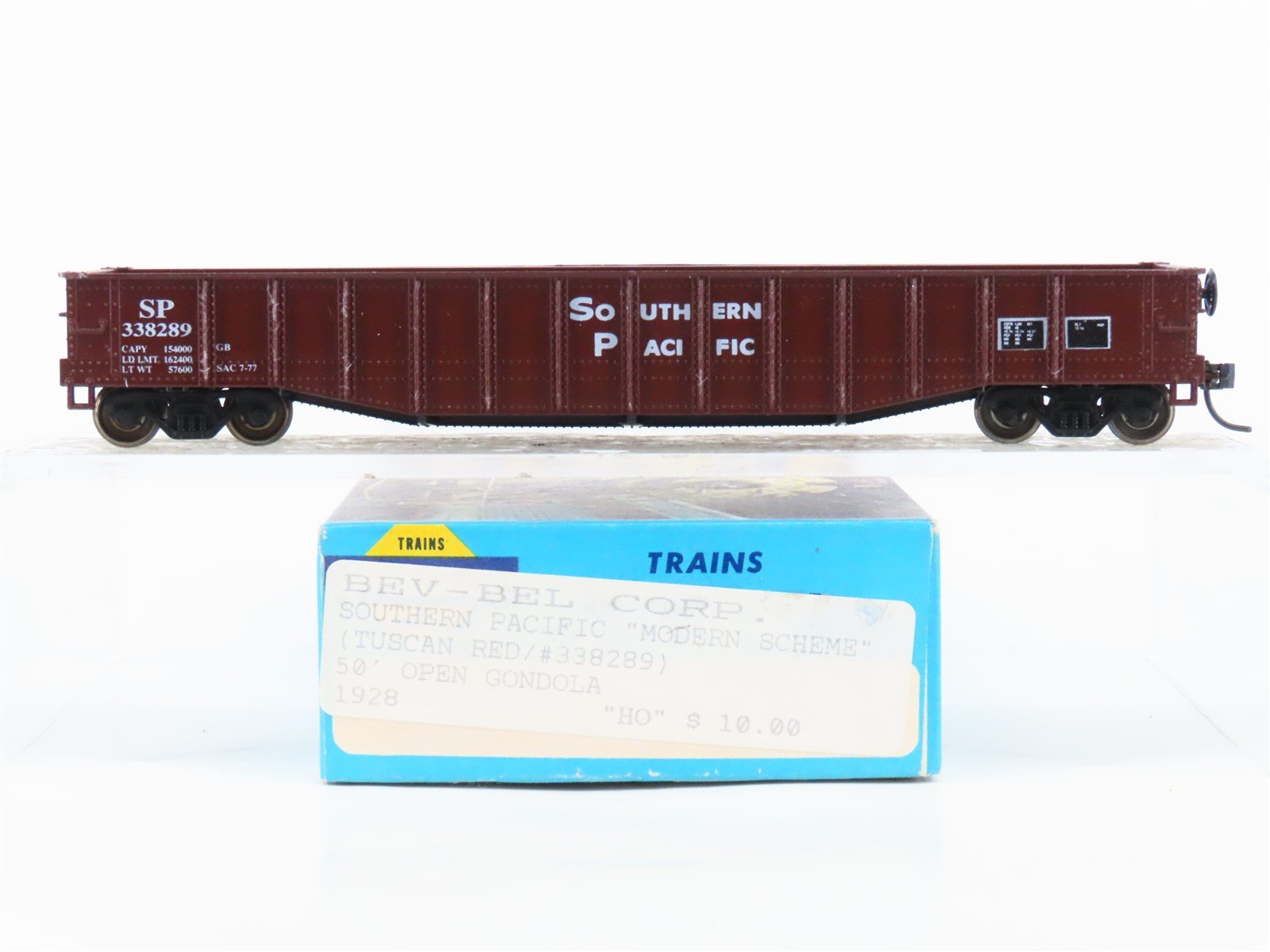 HO Scale Athearn Bev-Bel 1928 SP Southern Pacific 50' Open Gondola #338289