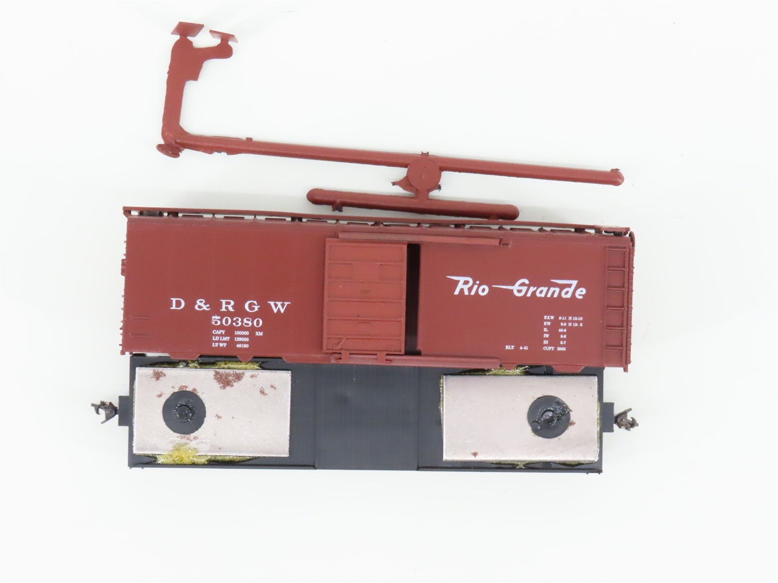 HO Scale Roundhouse 3258 D&RGW Rio Grande Railroad 40' Box Car #50380