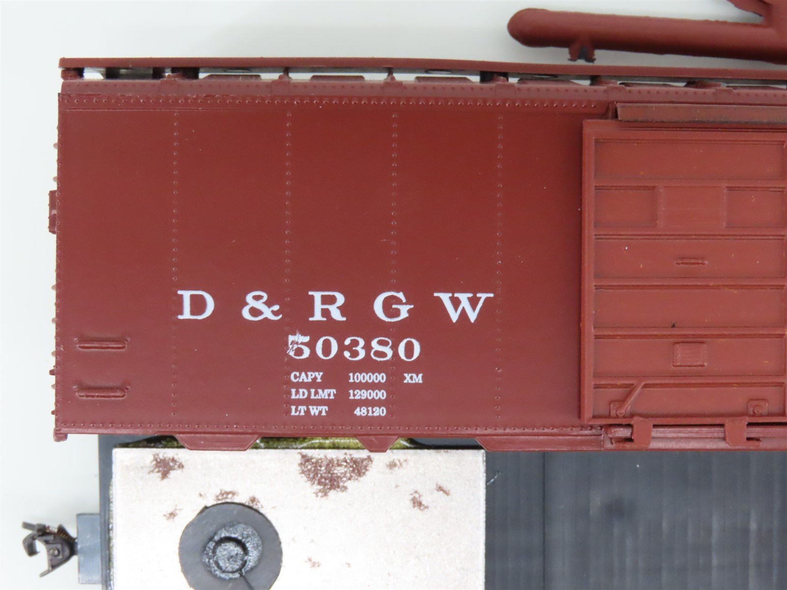 HO Scale Roundhouse 3258 D&RGW Rio Grande Railroad 40' Box Car #50380