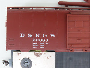 HO Scale Roundhouse 3258 D&RGW Rio Grande Railroad 40' Box Car #50380