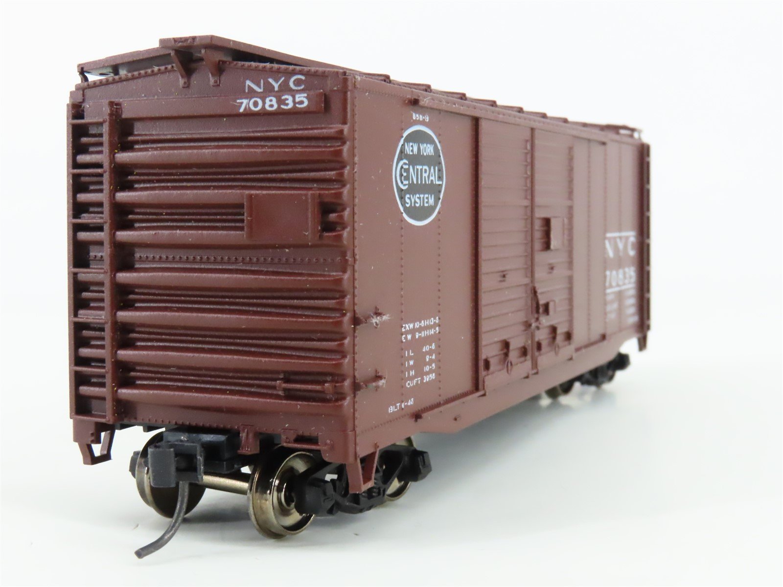 HO Accurail 3008 NYC New York Central 40' Double Door Box Car #70835 - Upgraded
