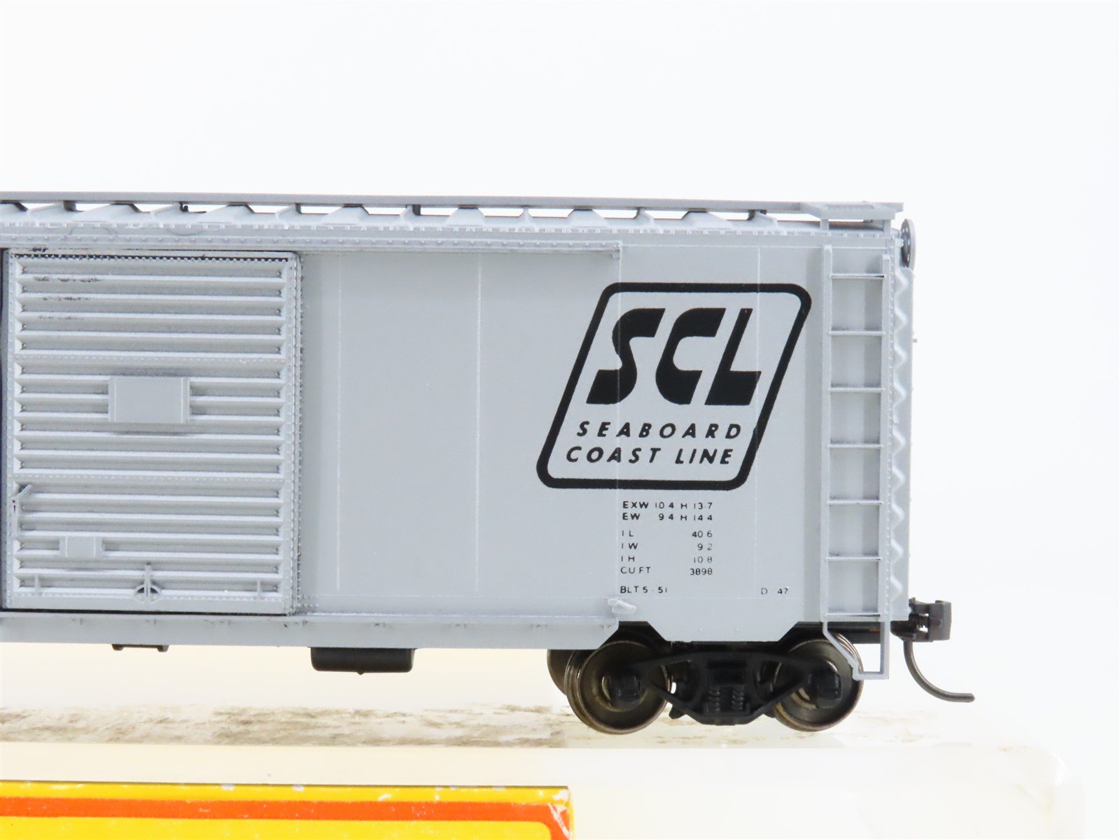 HO Accurail 3406 SCL Seaboard Coast Line 40' PS-1 Steel Box Car #624185 Upgraded