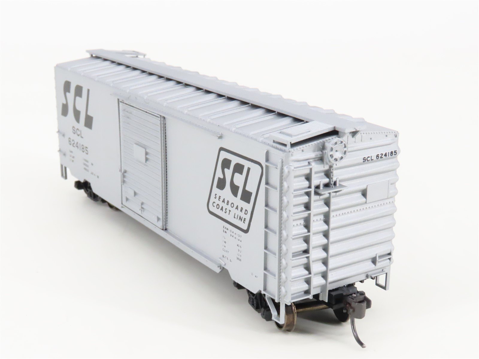 HO Accurail 3406 SCL Seaboard Coast Line 40' PS-1 Steel Box Car #624185 Upgraded