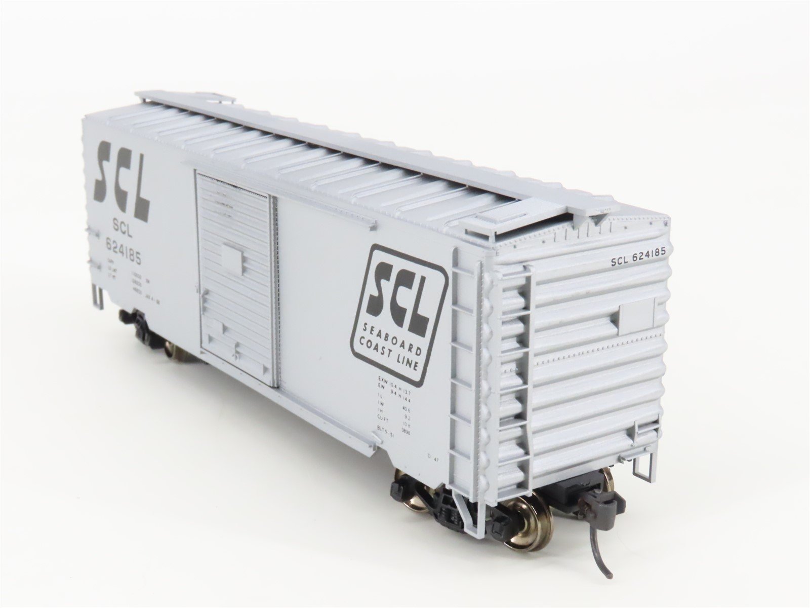 HO Accurail 3406 SCL Seaboard Coast Line 40' PS-1 Steel Box Car #624185 Upgraded