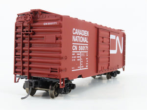 HO Scale Accurail 3413 CN Canadian National 40' Steel Box Car #560171 - Upgraded