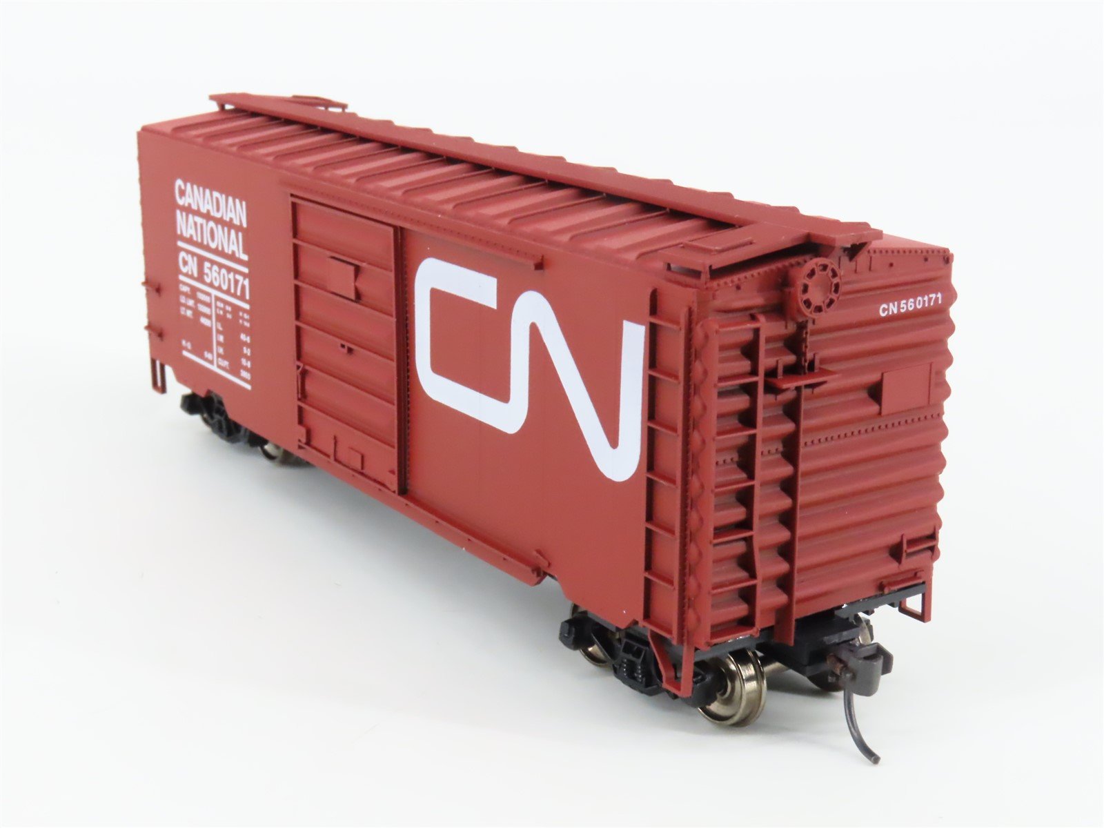 HO Scale Accurail 3413 CN Canadian National 40' Steel Box Car #560171 - Upgraded